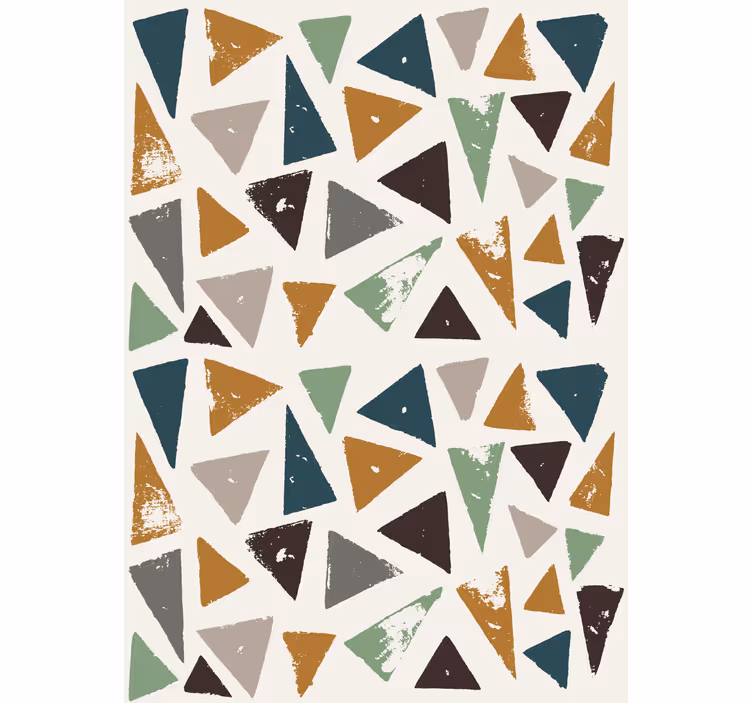 Geometric triangle motif blind master bedroom - TenStickers
