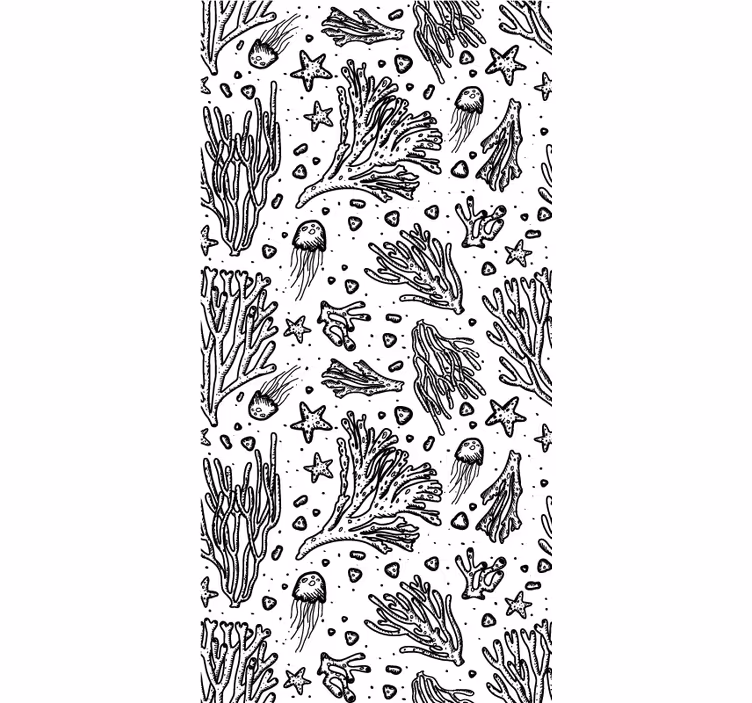 Marine Life Patterns animal blind - TenStickers