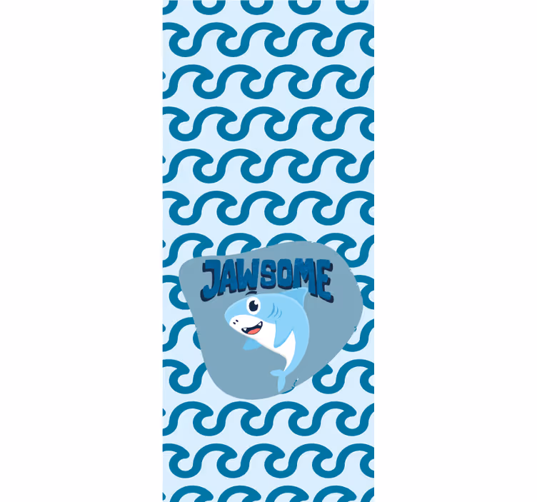 Baby shark with name blind kids - TenStickers