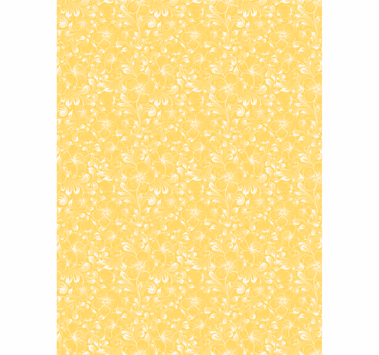 Delicate yellow motif floral blind - TenStickers