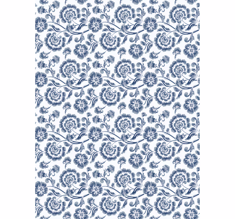 Elegant grey theme floral blind - TenStickers