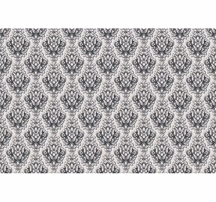 Elegant gray baroque motif classic blind - TenStickers