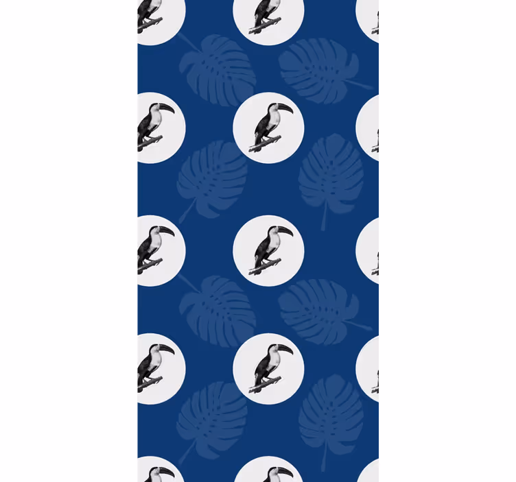Tropical toucan pattern animal blind - TenStickers