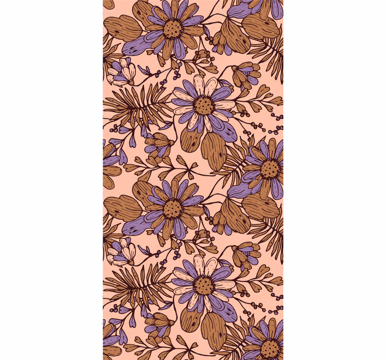Floral Garden Pattern blind flowers - TenStickers