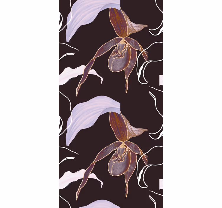 Orchid Floral Pattern blind flowers - TenStickers