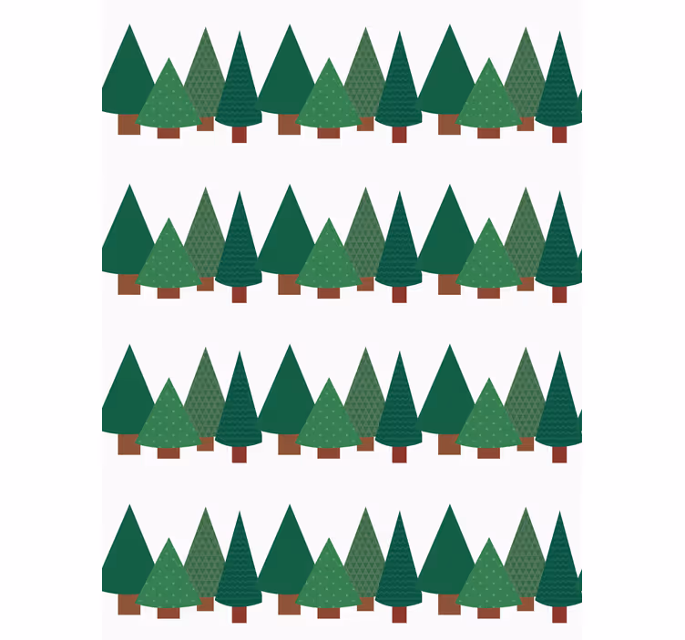 Simple forest pattern blind trees - TenStickers