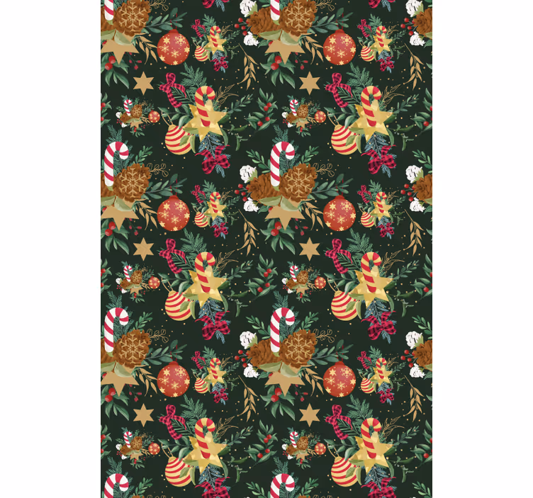Festive Candy Elements floral blind - TenStickers