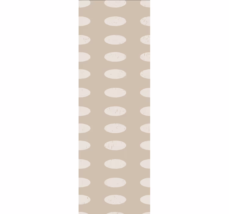Pattern roller blind oval design contrast - TenStickers