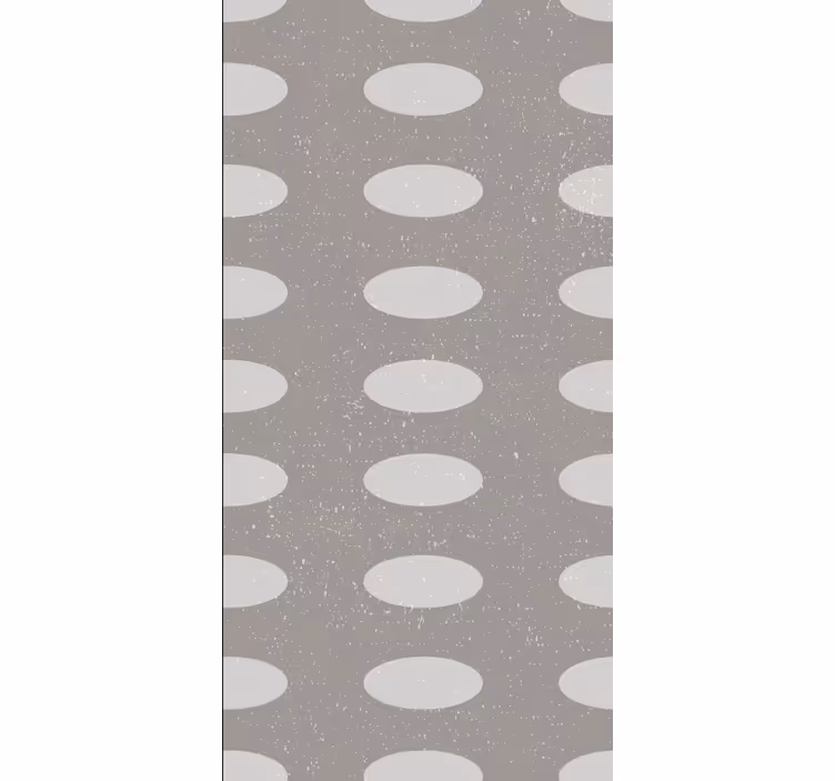 Pattern roller blind with oval design elements - TenStickers