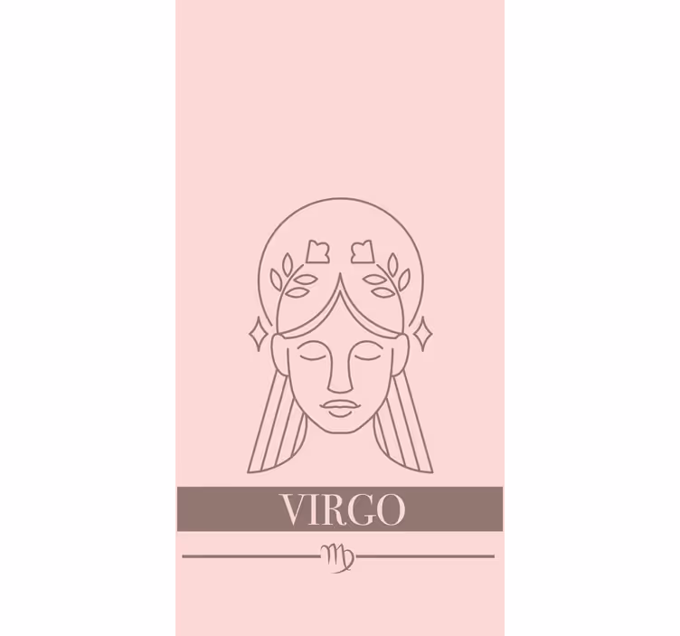 Virgo Character Design text blind - TenStickers