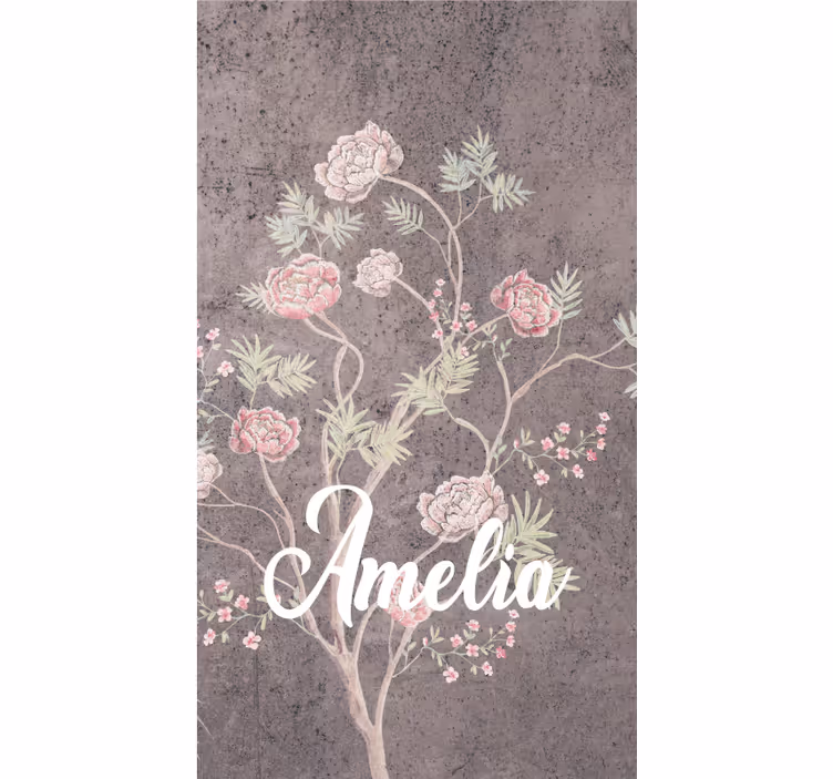 Personalized Floral Elegance blind flowers - TenStickers