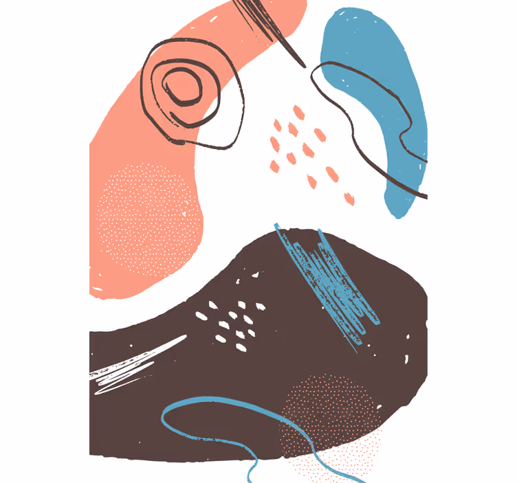 Abstract Shapes blind art - TenStickers