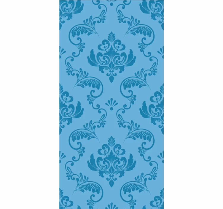 Blue Damask pattern elegant blind - TenStickers