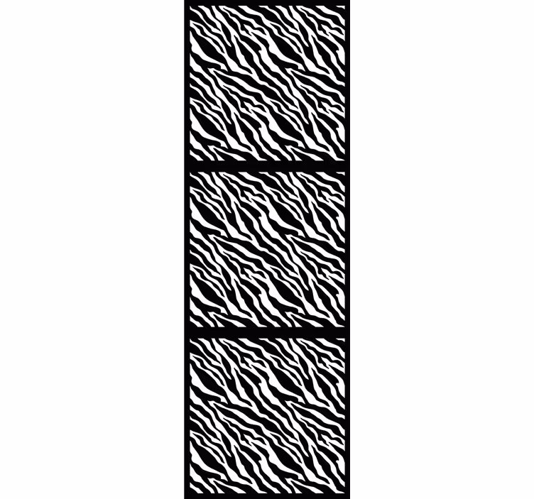 Stylized Zebra Pattern animal blind - TenStickers