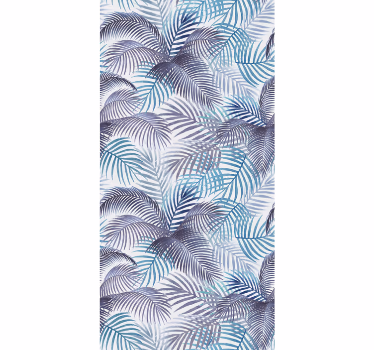 Tropical Leaf Theme blind flowers - TenStickers