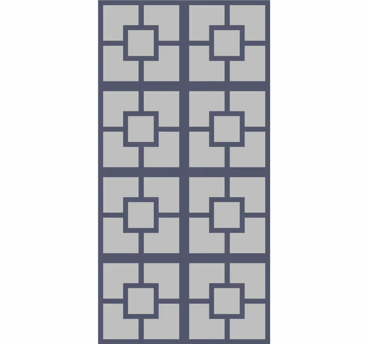 Geometric Square Theme modern blind - TenStickers