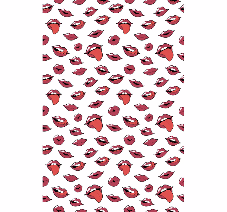 Bold Lip Patterns fun blind - TenStickers