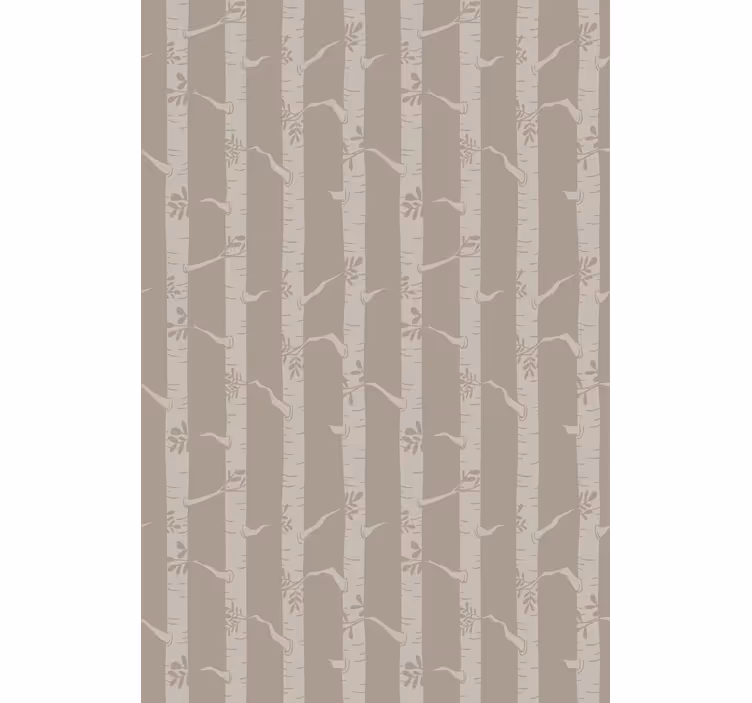 Birch brown pattern blind trees - TenStickers