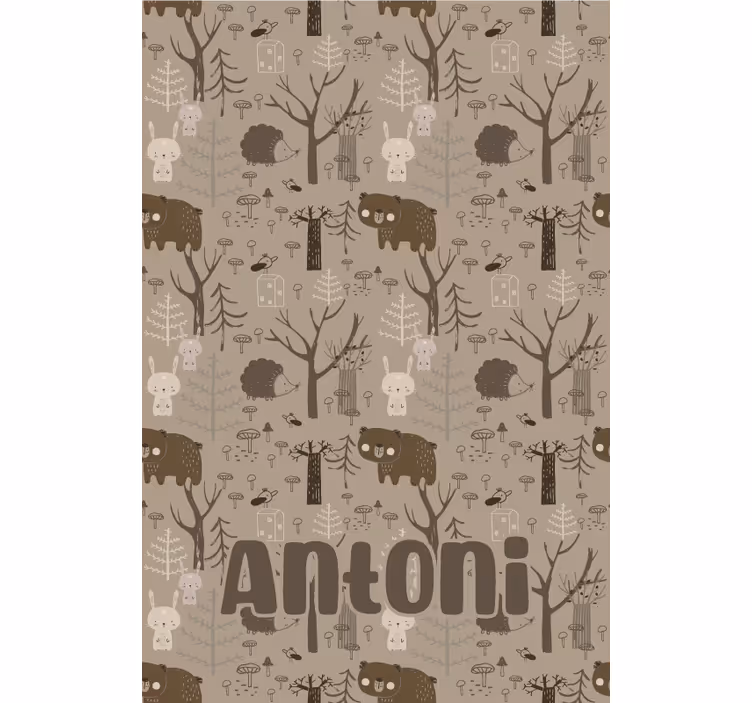 Forest animal theme blind kids - TenStickers