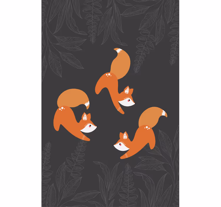 Charming Fox Pattern animal blind - TenStickers