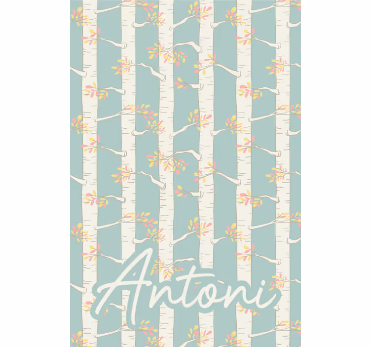 Birches with name blind trees - TenStickers