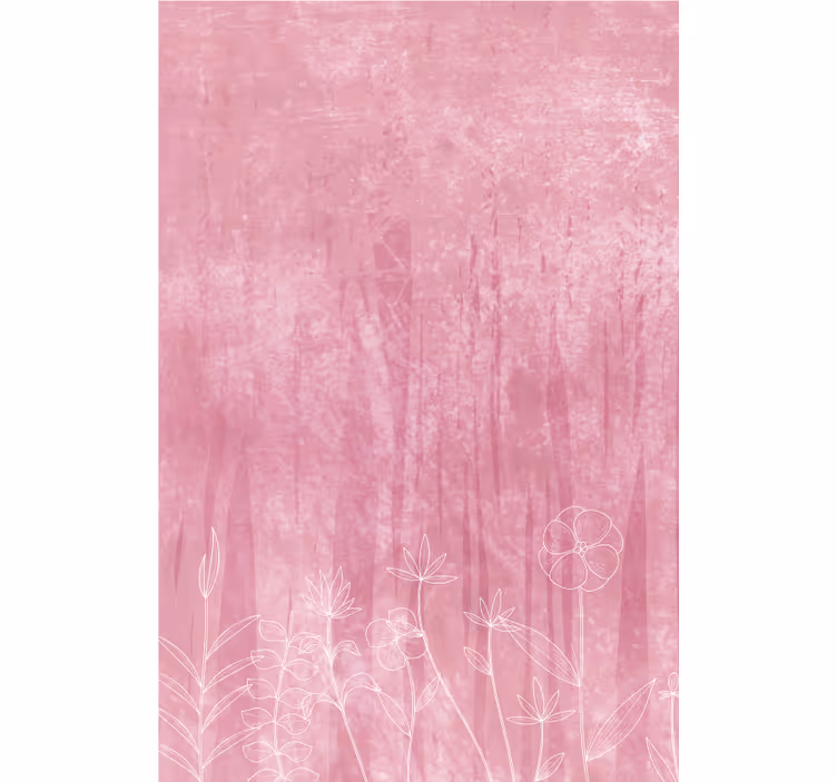 Floral silhouette design blind flowers - TenStickers