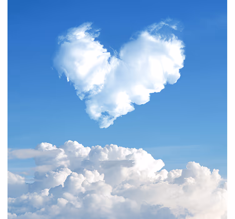 Heart shaped cloud romantic blind - TenStickers