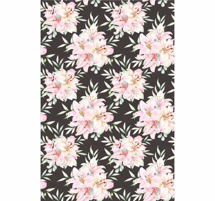 Lily pattern blind flowers - TenStickers