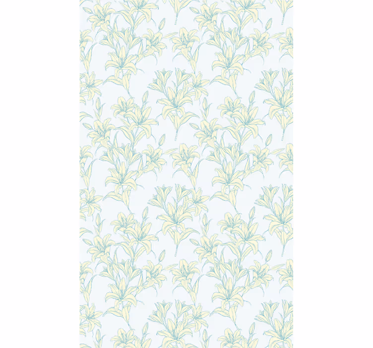 Subtle Botanical Motifs blind flowers - TenStickers