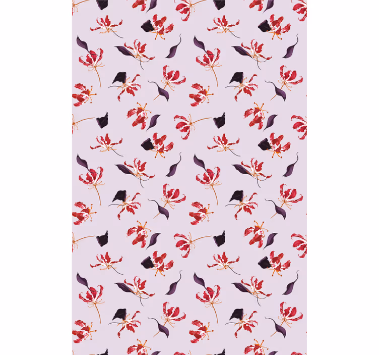 Lush pattern blind flowers - TenStickers
