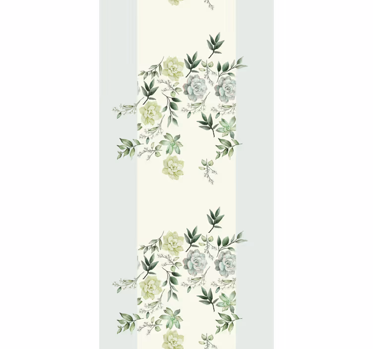 Floral greenery pattern elegant blind - TenStickers