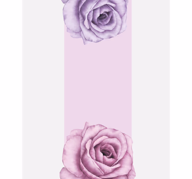 Purple Rose Accent blind flowers - TenStickers