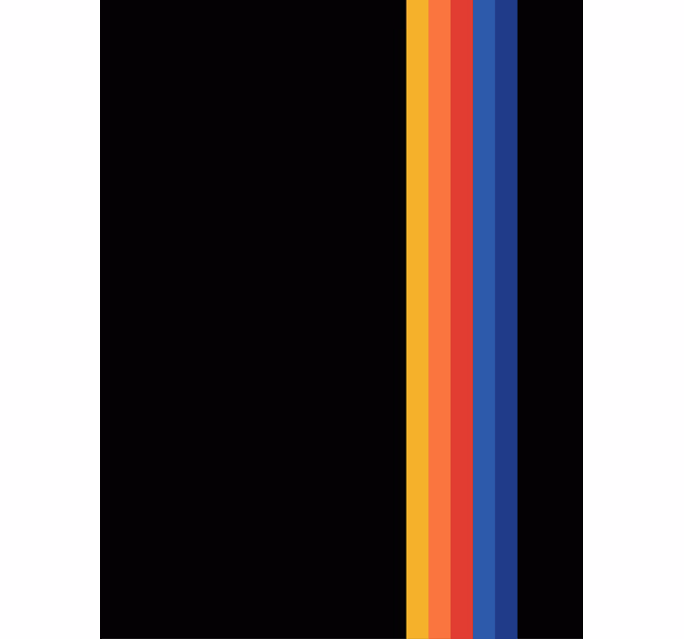 Stripes in bold contrast modern blind - TenStickers