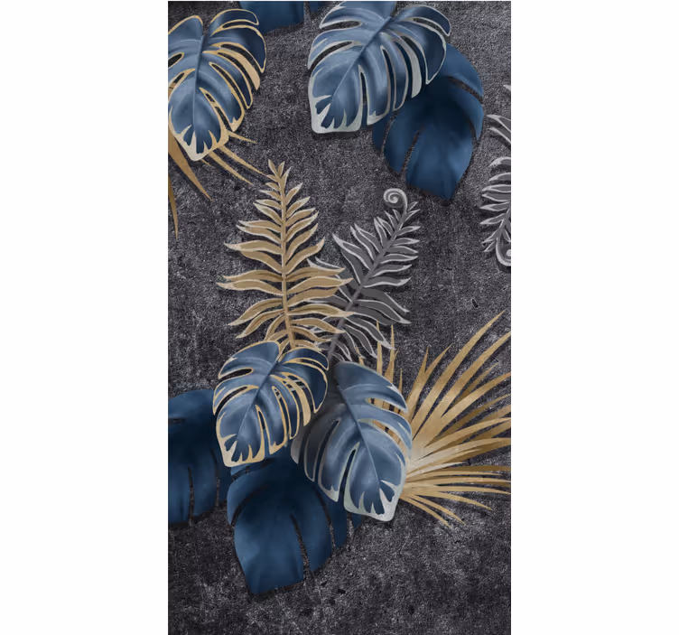 Tropical Foliage Arrangement blind flowers - TenStickers