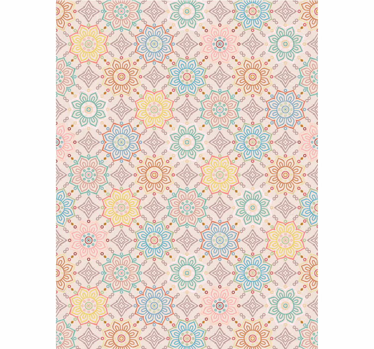 Vibrant Bloom Concept floral blind - TenStickers