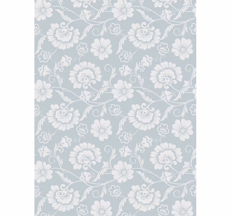 Grey motif sophistication floral blind - TenStickers