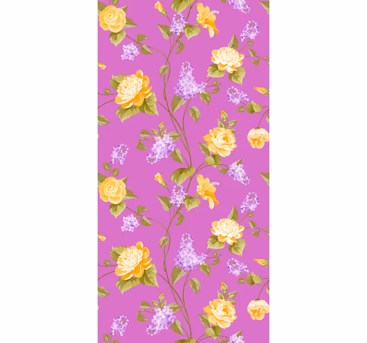 Floral Blossom Panes blind flowers - TenStickers