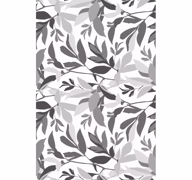 Stylish Leaf Pattern blind flowers - TenStickers