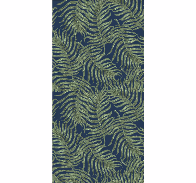 Lush Fern Pattern blind flowers - TenStickers