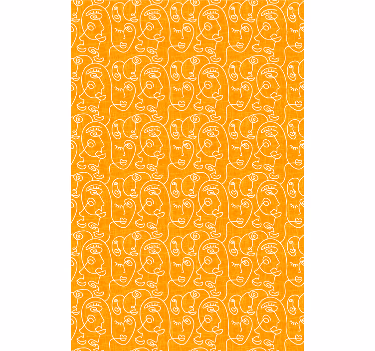 Stylized Face Patterns blind art - TenStickers