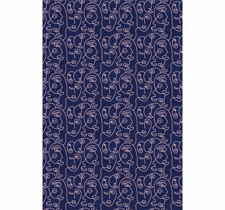Abstract Face Pattern blind art - TenStickers