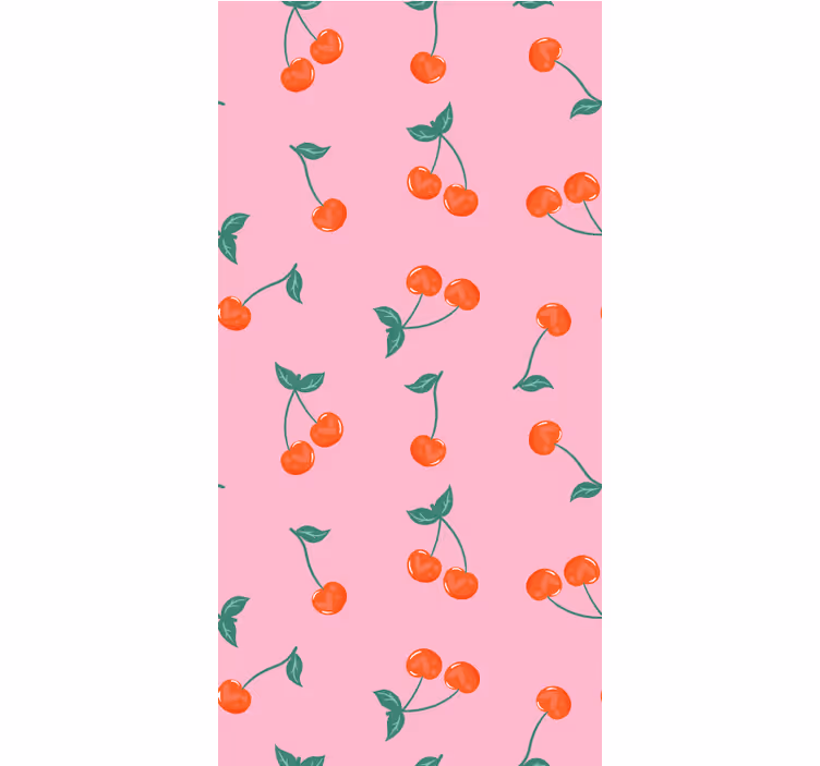 Cherry blossom motif blinds in a kitchen - TenStickers