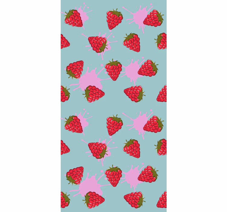Strawberry splashes blind fruit - TenStickers