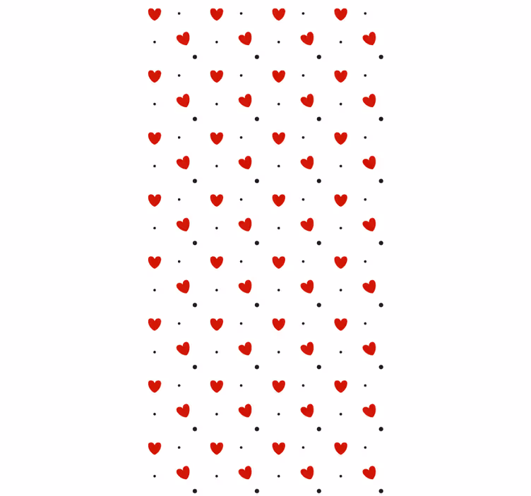 Heart Pattern Delight romantic blind - TenStickers