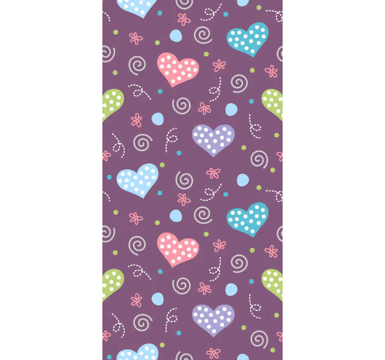 Colorful heart patterns romantic blind - TenStickers