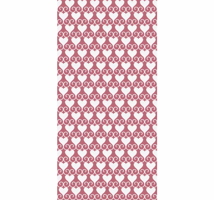 Hearts and Swirls romantic blind - TenStickers