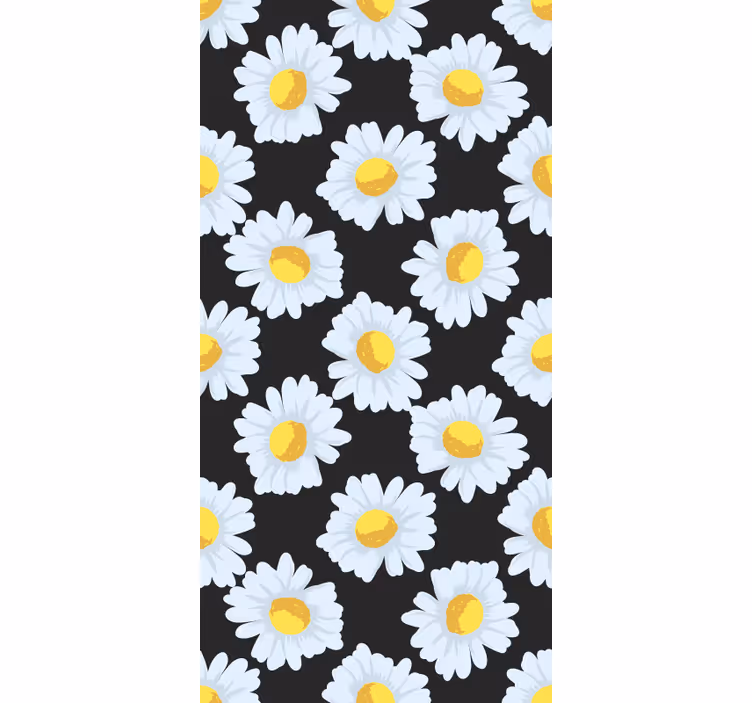 Daisy Flower Theme blind flowers - TenStickers