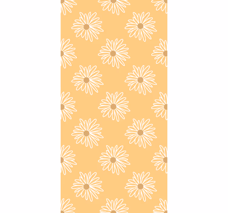 Yellow daisy design floral blind - TenStickers
