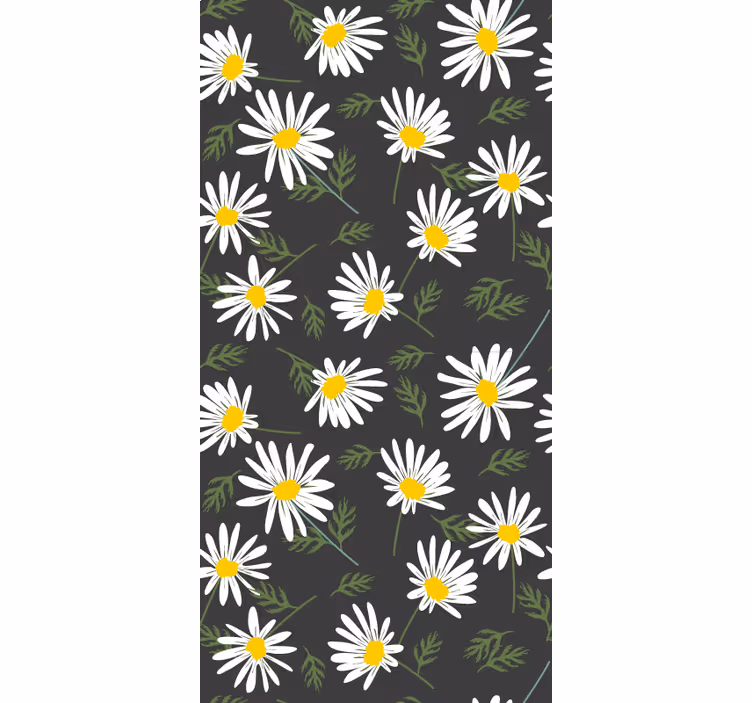 Daisy Floral Pattern blind flowers - TenStickers