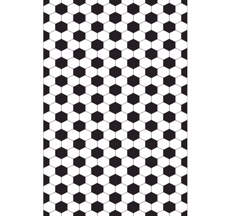 Hexagonal pattern blind football - TenStickers